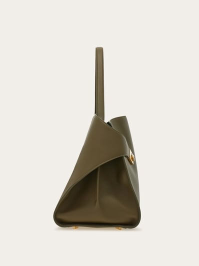 Hug soft bicolor shoulder bag (L) - Women | Ferragamo