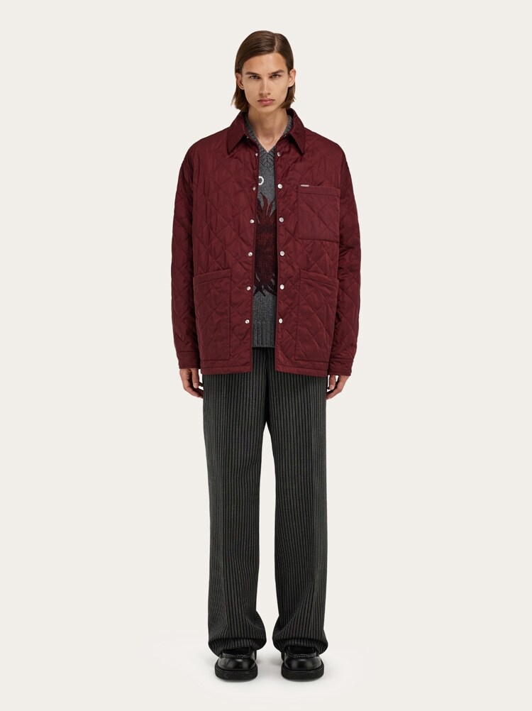 Ferragamo Monogram jacquard quilted jacket - Women | Ferragamo