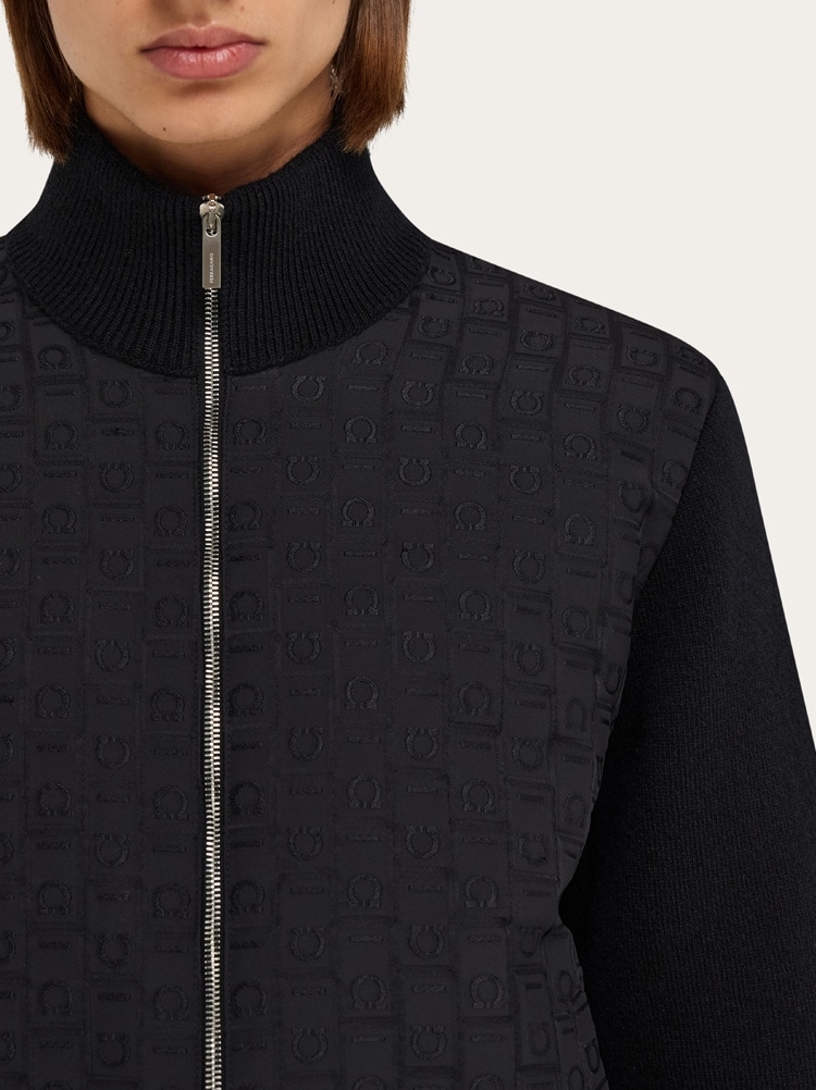 Knitted bomber jacket Gallery image 4