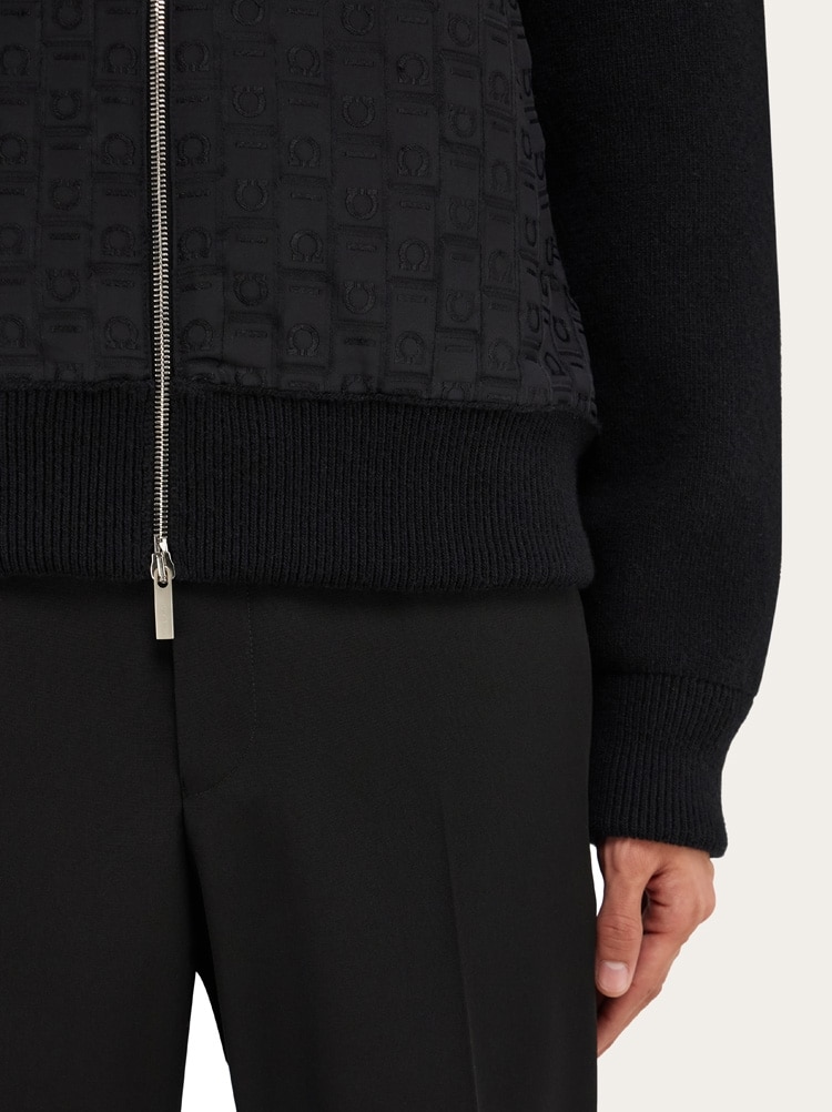 Knitted bomber jacket Gallery image 5
