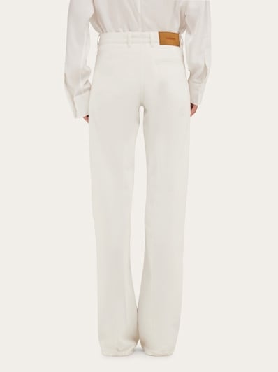 【関税&送料込】Ferragamo Espresso Flared Pants Ferragamo Straight-leg pants for Women | Online Sale up to