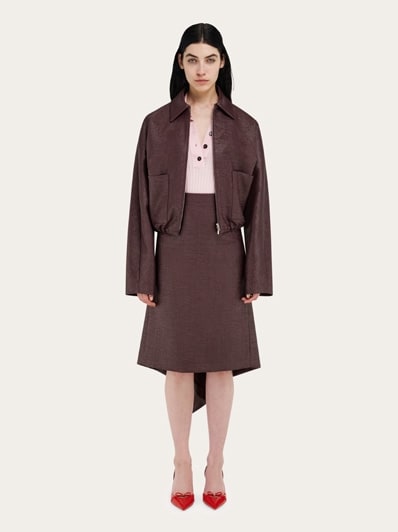 スカート FERRAGAMO SKIRT (13E831773145 BEIWHIMAS) Wrap skirt - Women | Ferragamo