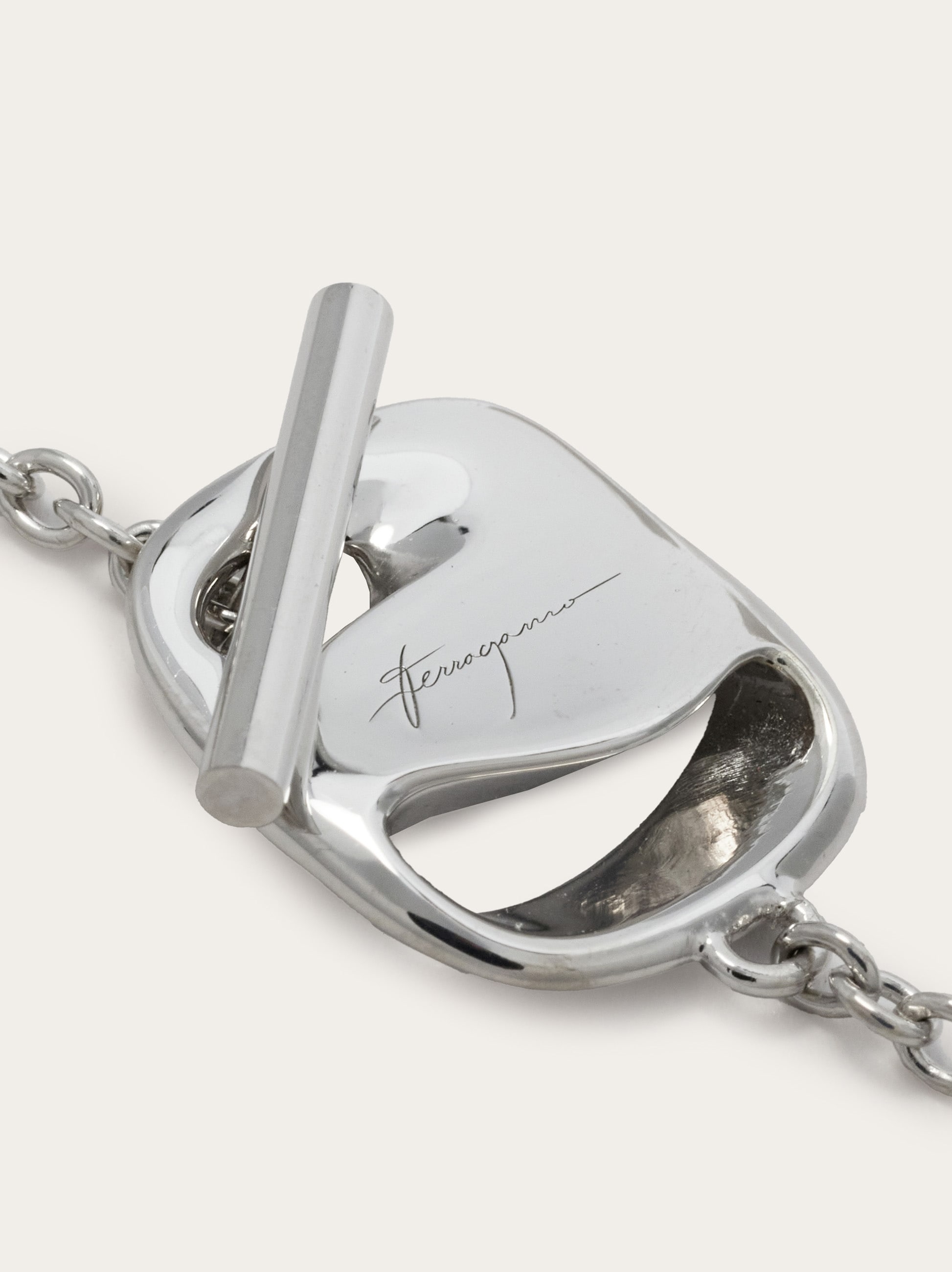 Salvatore Ferragamo ネックレス ヴァラ シルバー Vara long necklace - Women | Ferragamo