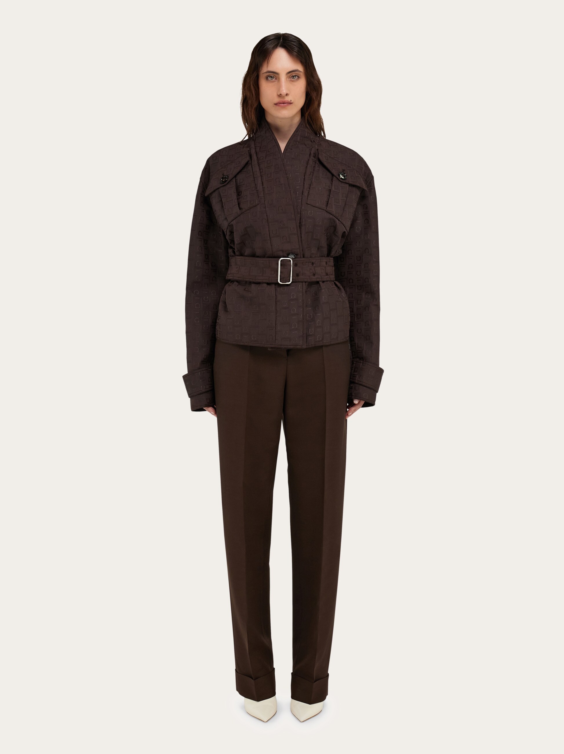 コート Ferragamo Coats FERRAGAMO Belted wool and cashmere-blend coat | NET-A-PORTER