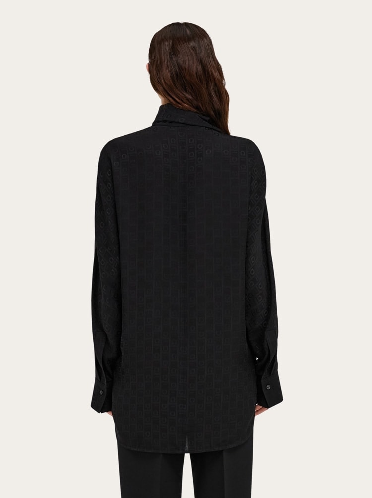 Blusa con collo a fusciacca Gallery image 4