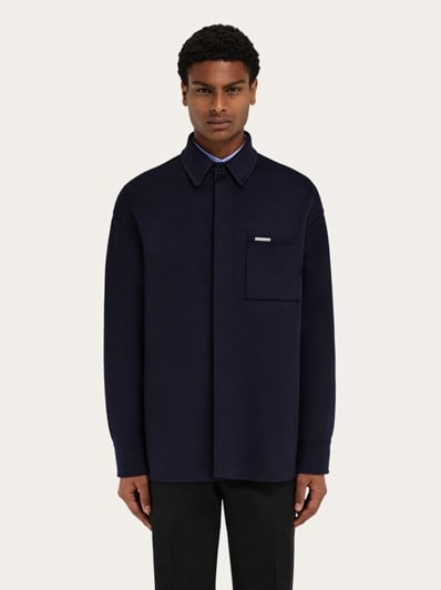 Cashmere-blend overshirt - Men | Ferragamo