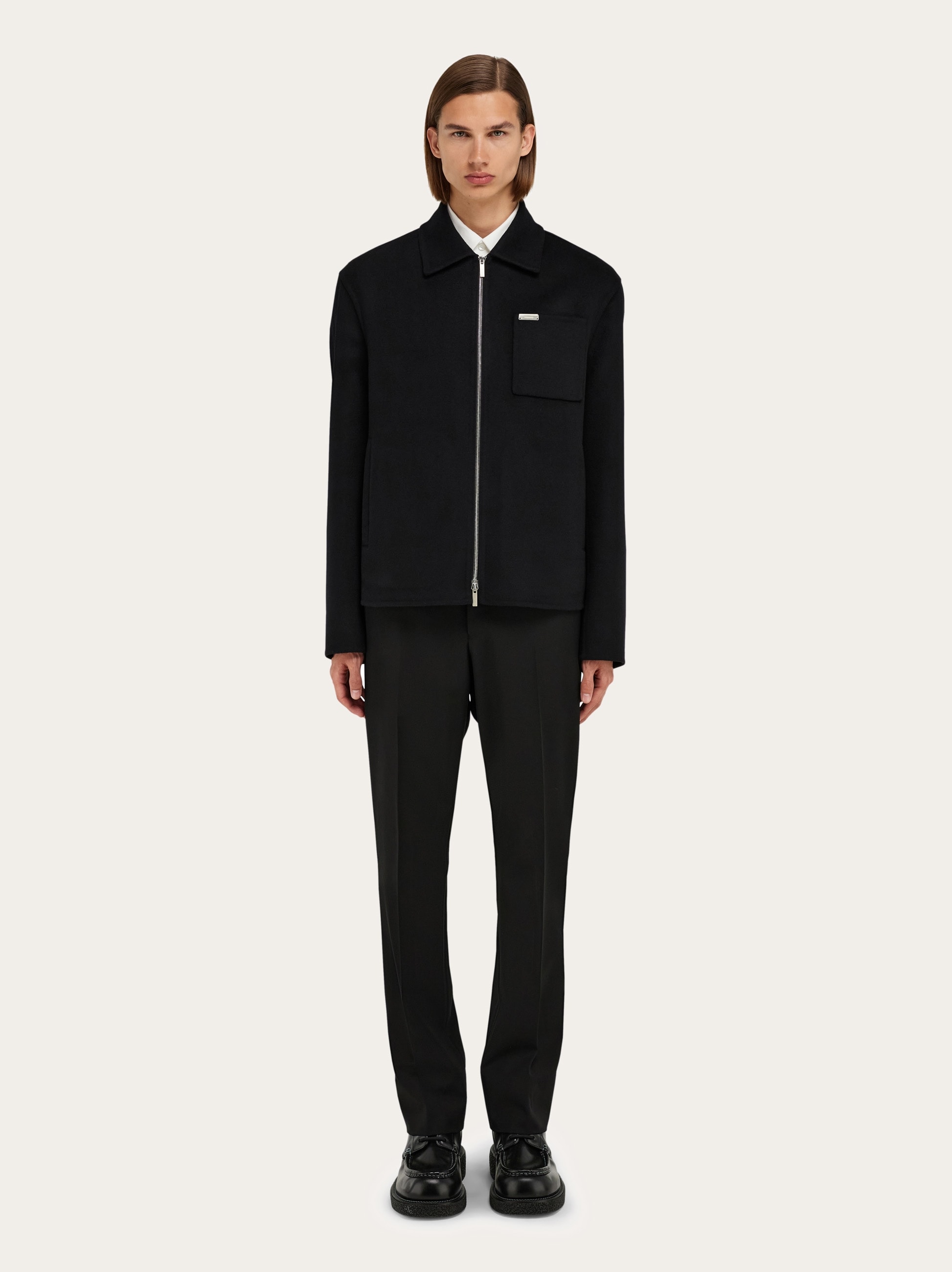【23AW NEW】FERRAGAMO_woman / ベルベット ジャケット / Black 20240627_3_DESIGNER_JACKETBLAZ