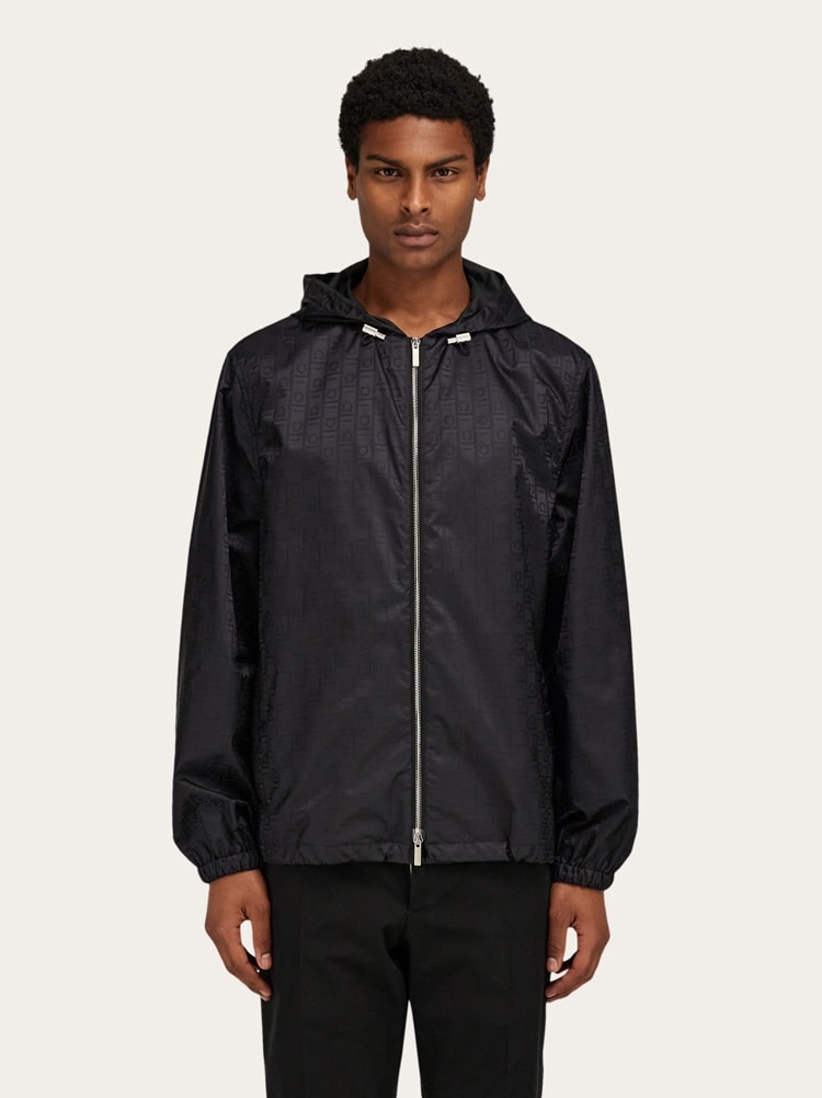 Windbreaker with Ferragamo Monogram Gallery image 2