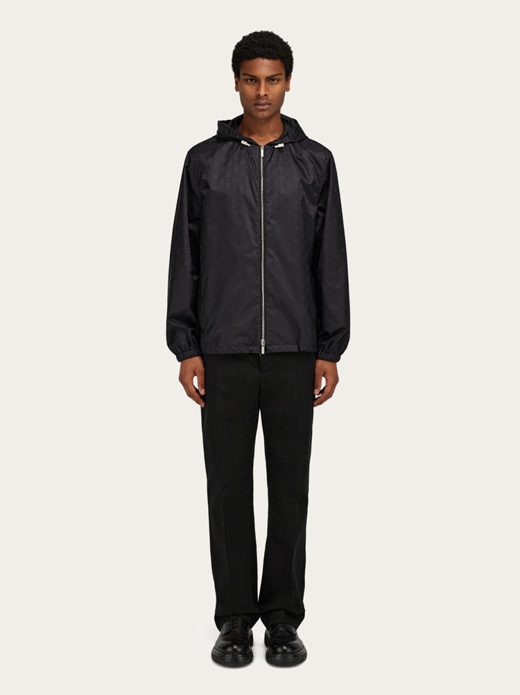Windbreaker with Ferragamo Monogram Gallery image 7