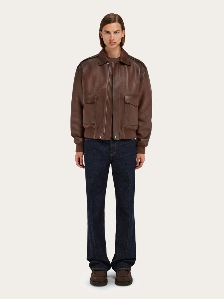Blouson in pelle Gallery image 7