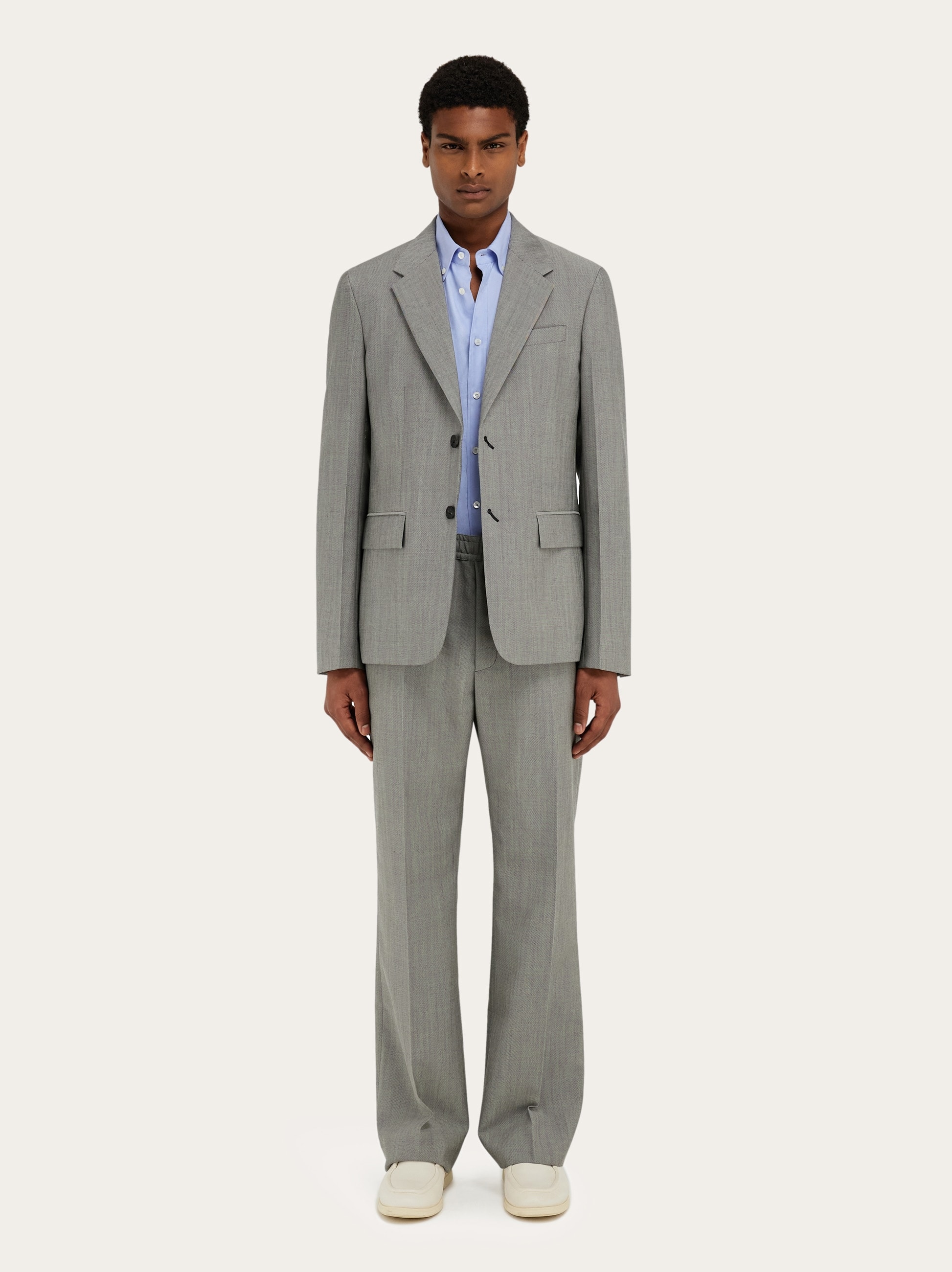 Tシャツ・カットソー SALVATORE FERRAGAMO Grey Stretch Cashmere Blend Vest Sleeveless cashmere gilet - Women | Ferragamo