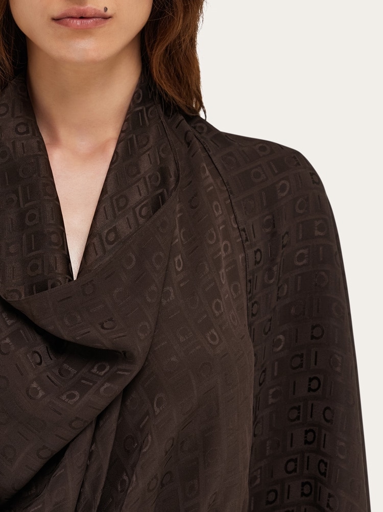 Ferragamo Monogram silk blouse Gallery image 5