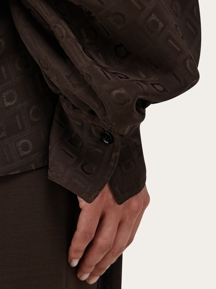 Ferragamo Monogram silk blouse Gallery image 6