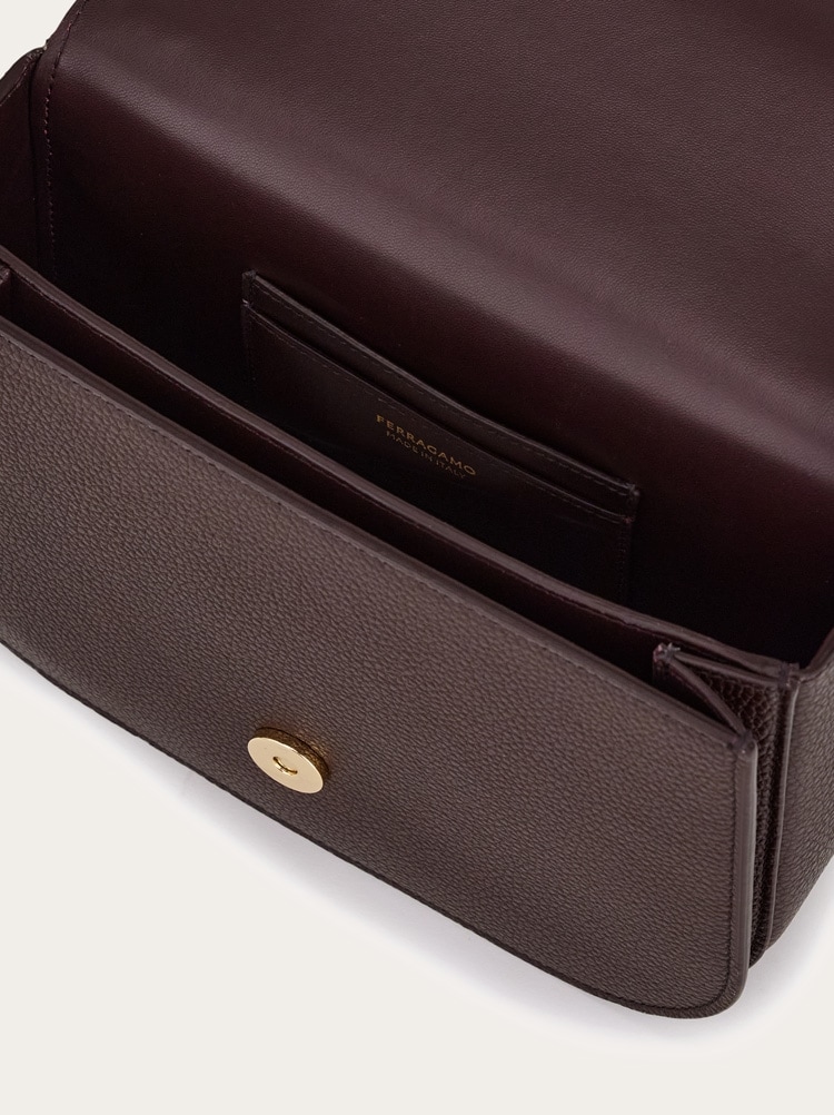Double Gancini North-South crossbody bag Gallery image 5
