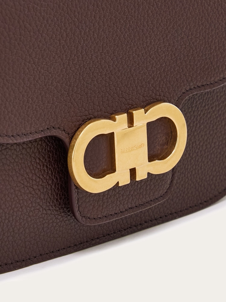 Double Gancini North-South crossbody bag Gallery image 7