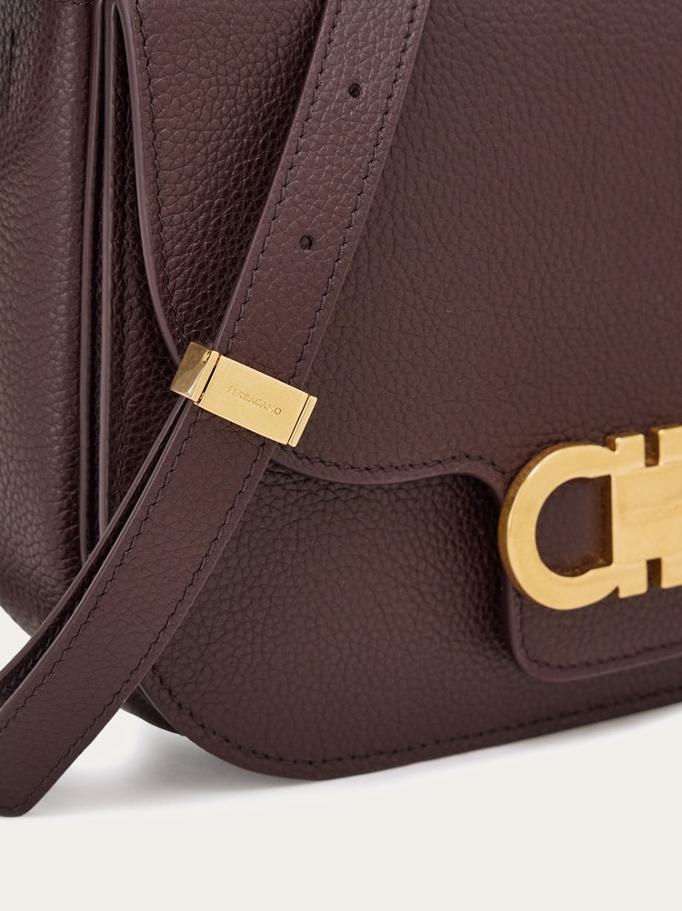 Double Gancini North-South crossbody bag Gallery image 8