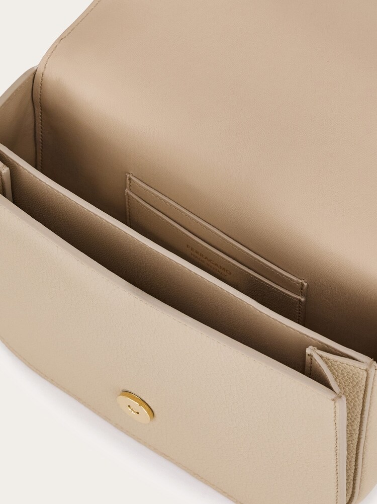 Double Gancini North-South crossbody bag Gallery image 5