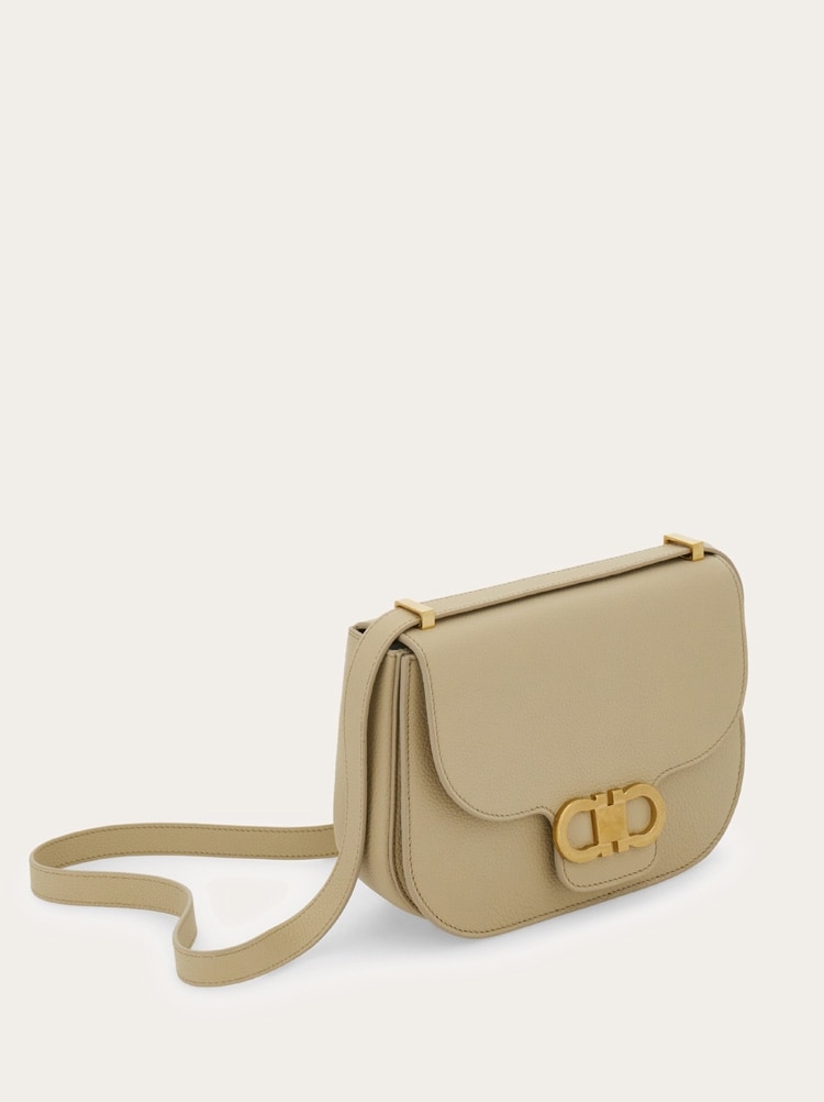 Double Gancini North-South crossbody bag Gallery image 6