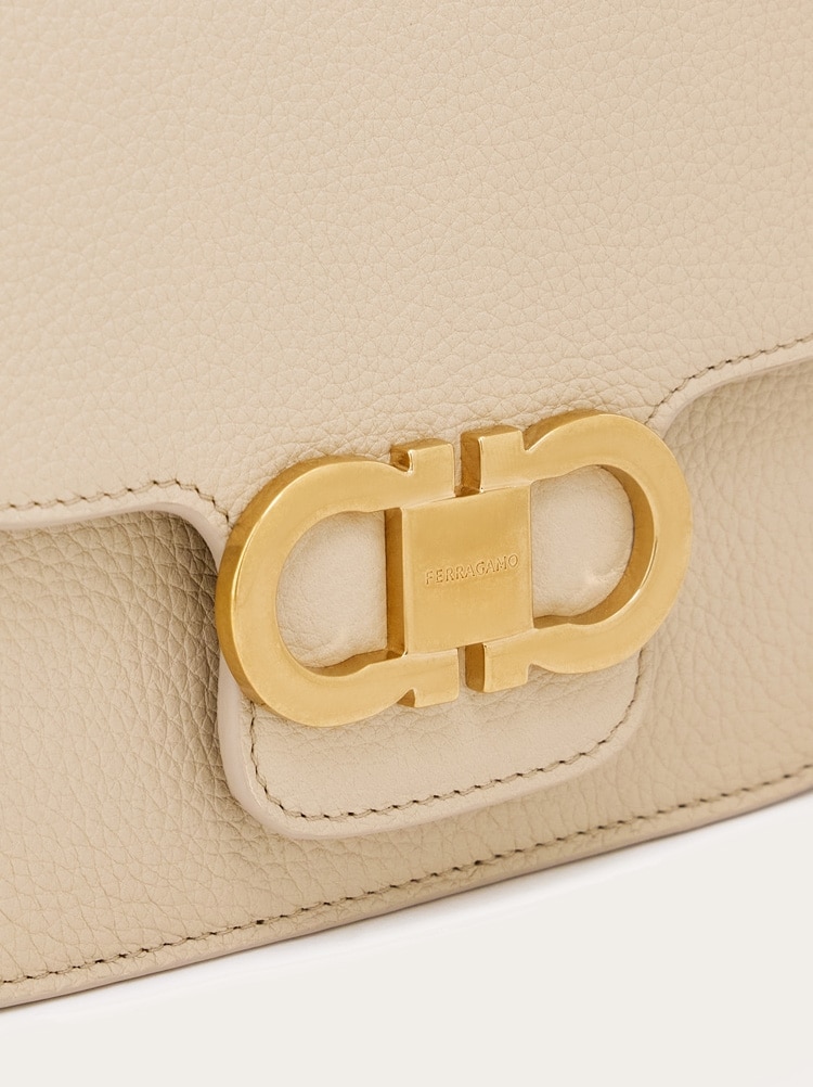 Double Gancini North-South crossbody bag Gallery image 7