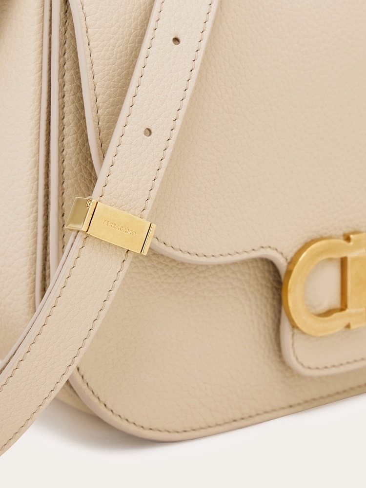 Double Gancini North-South crossbody bag Gallery image 8