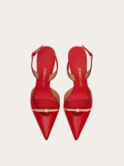 サンダル・ミュール FERRAGAMO FLAME RED MINI BOW SANDALS Mini bow sandal - Women | Ferragamo