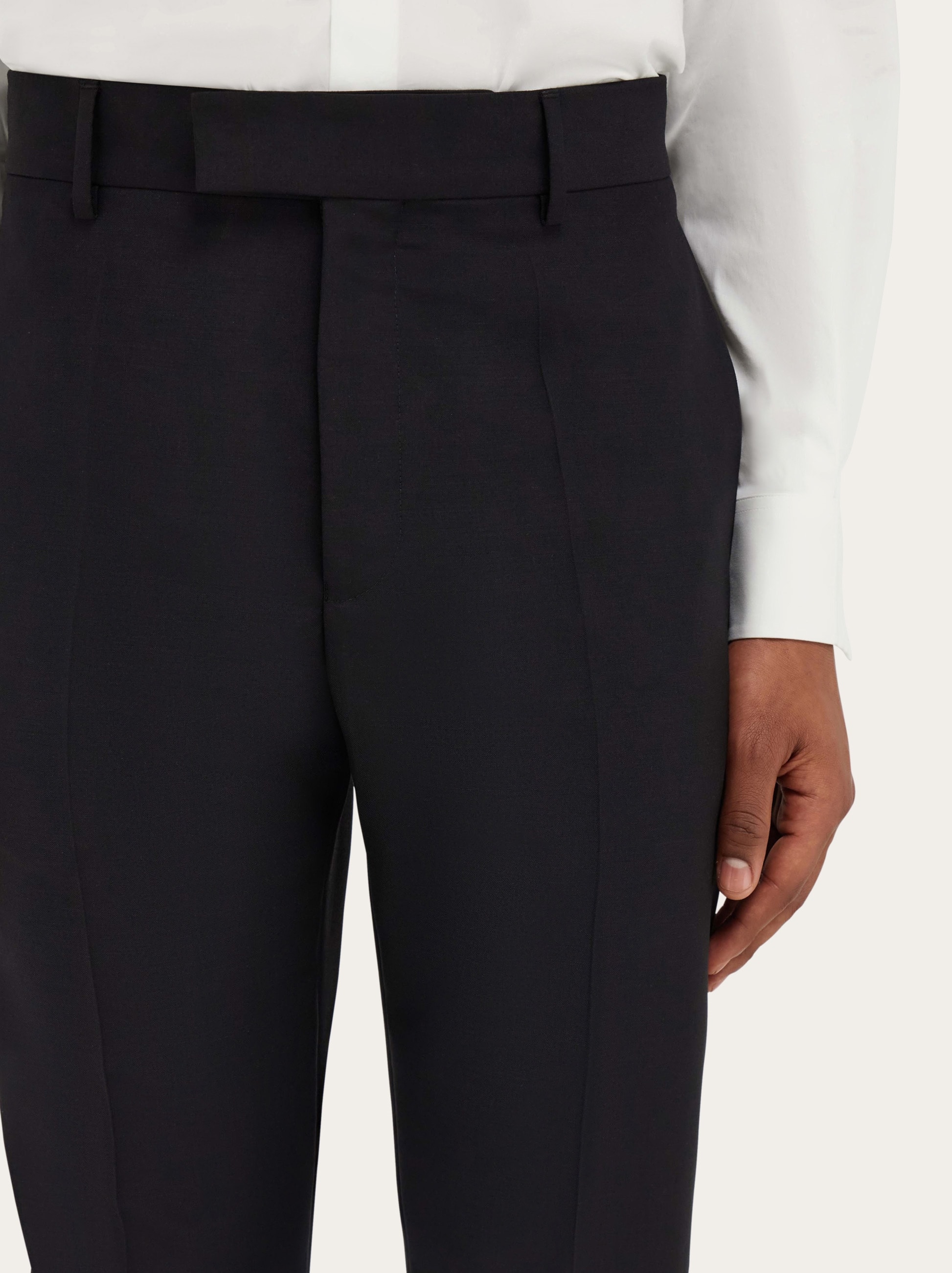 Flat front tailored trouser - Men | Ferragamo