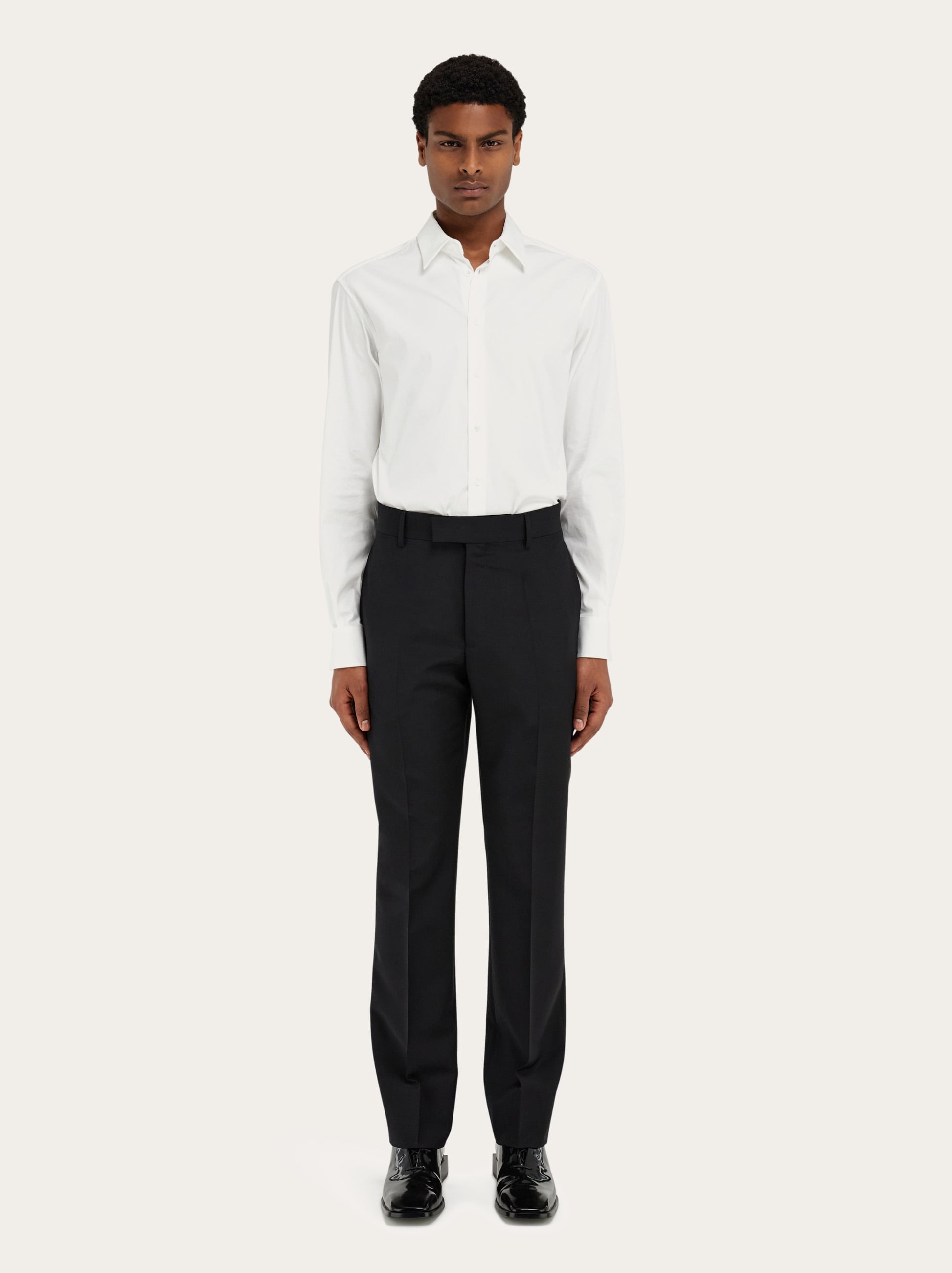 Flat front tailored trouser - Men | Ferragamo