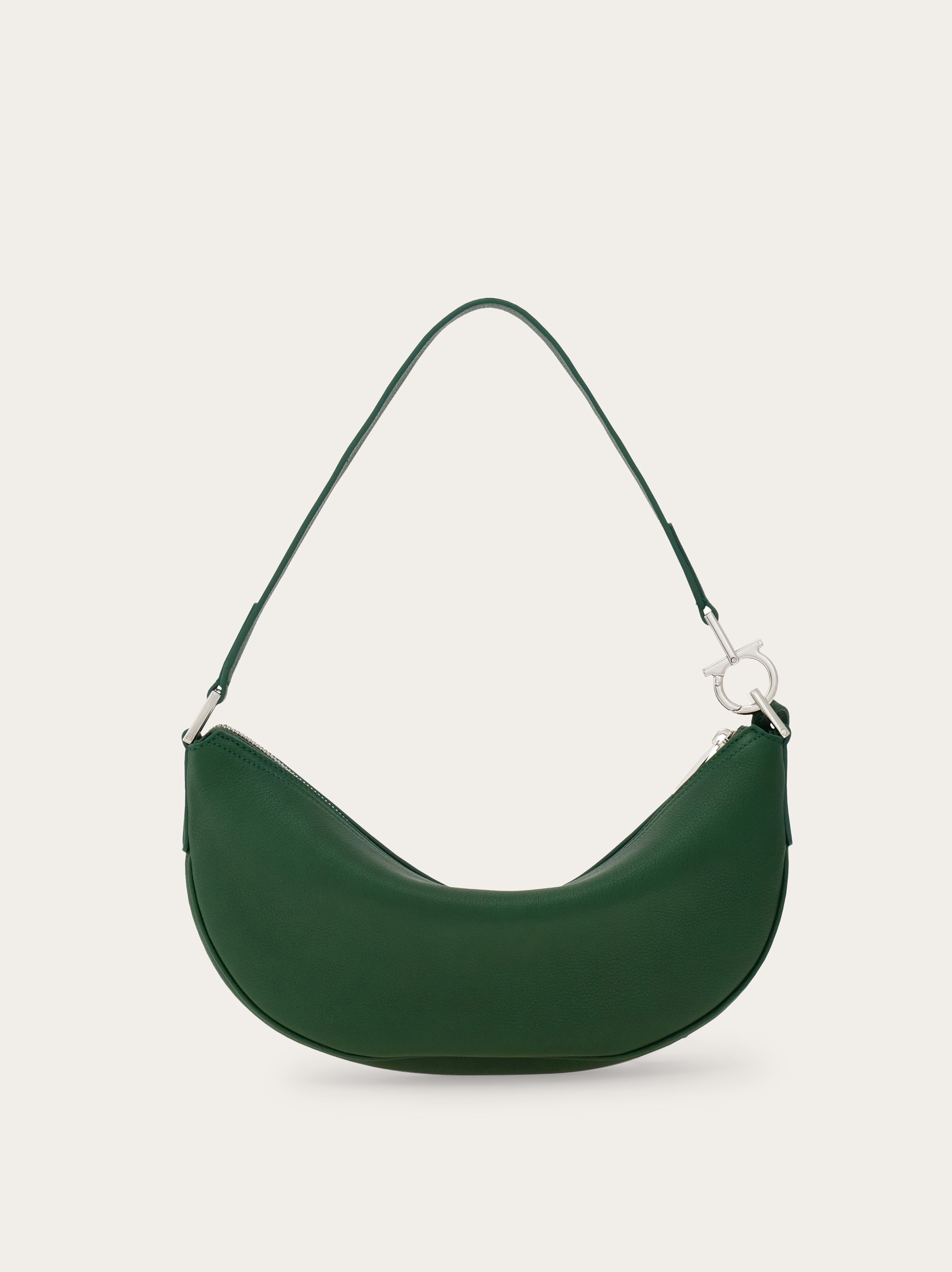 正規店買付【FERRAGAMO】グレー スエード ホーボーバッグ ホーボーバッグ(S) - ウィメンズ | Ferragamo