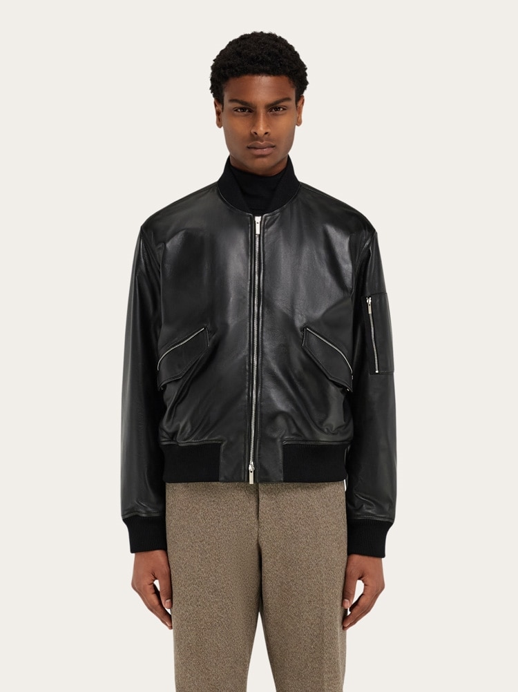 Bomber jacket in nappa leather Gallery image 2
