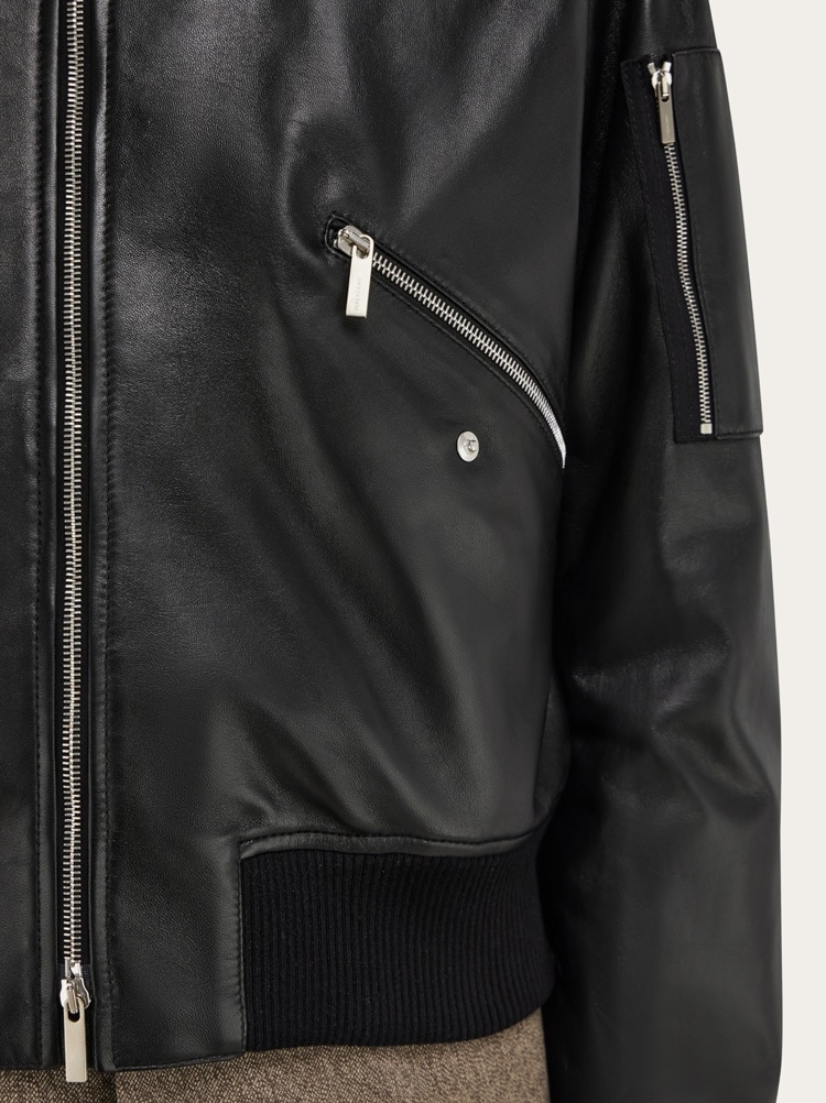 Bomber jacket in nappa leather Gallery image 7