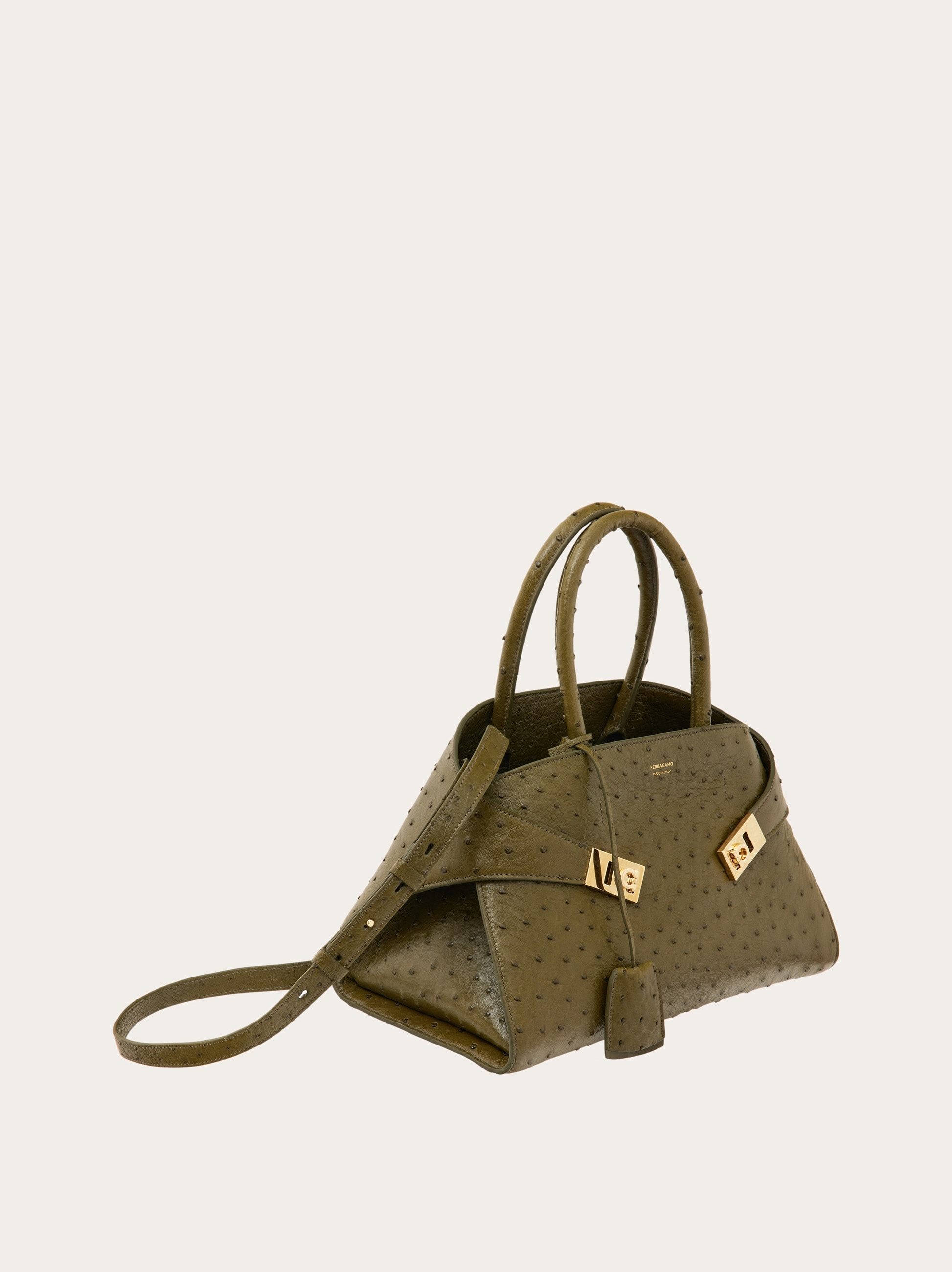 ハンドバッグ Ferragamo Handbags Brown Hug handbag (L) - Women | Ferragamo