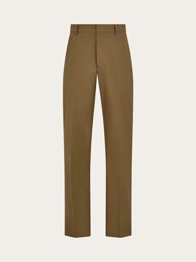 パンツ Ferragamo Frayed Cotton Trousers Buy Ferragamo Frayed Hem Wide Leg Pants Jeans & Pants 2025