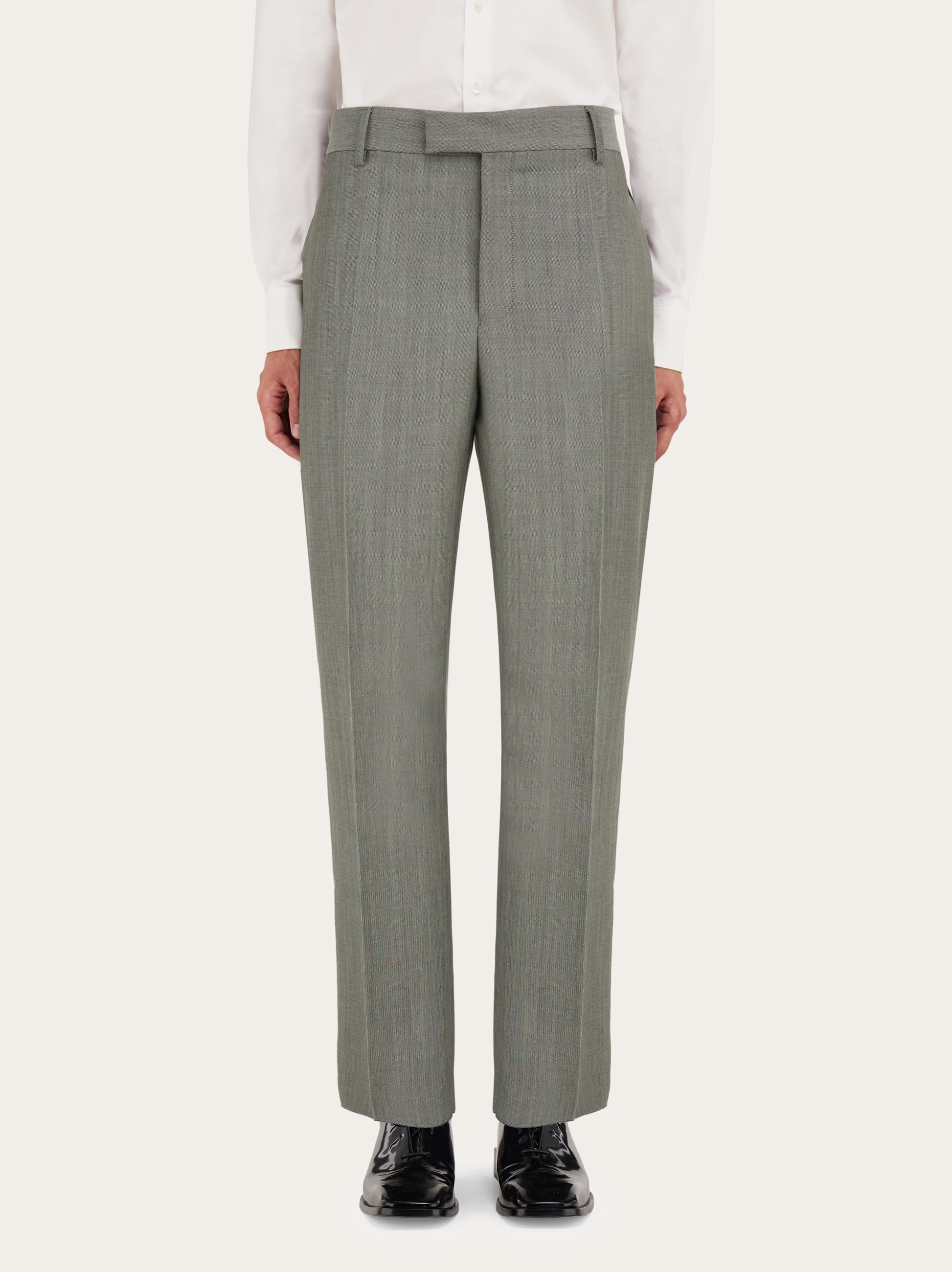 Flat front tailored trouser - Men | Ferragamo