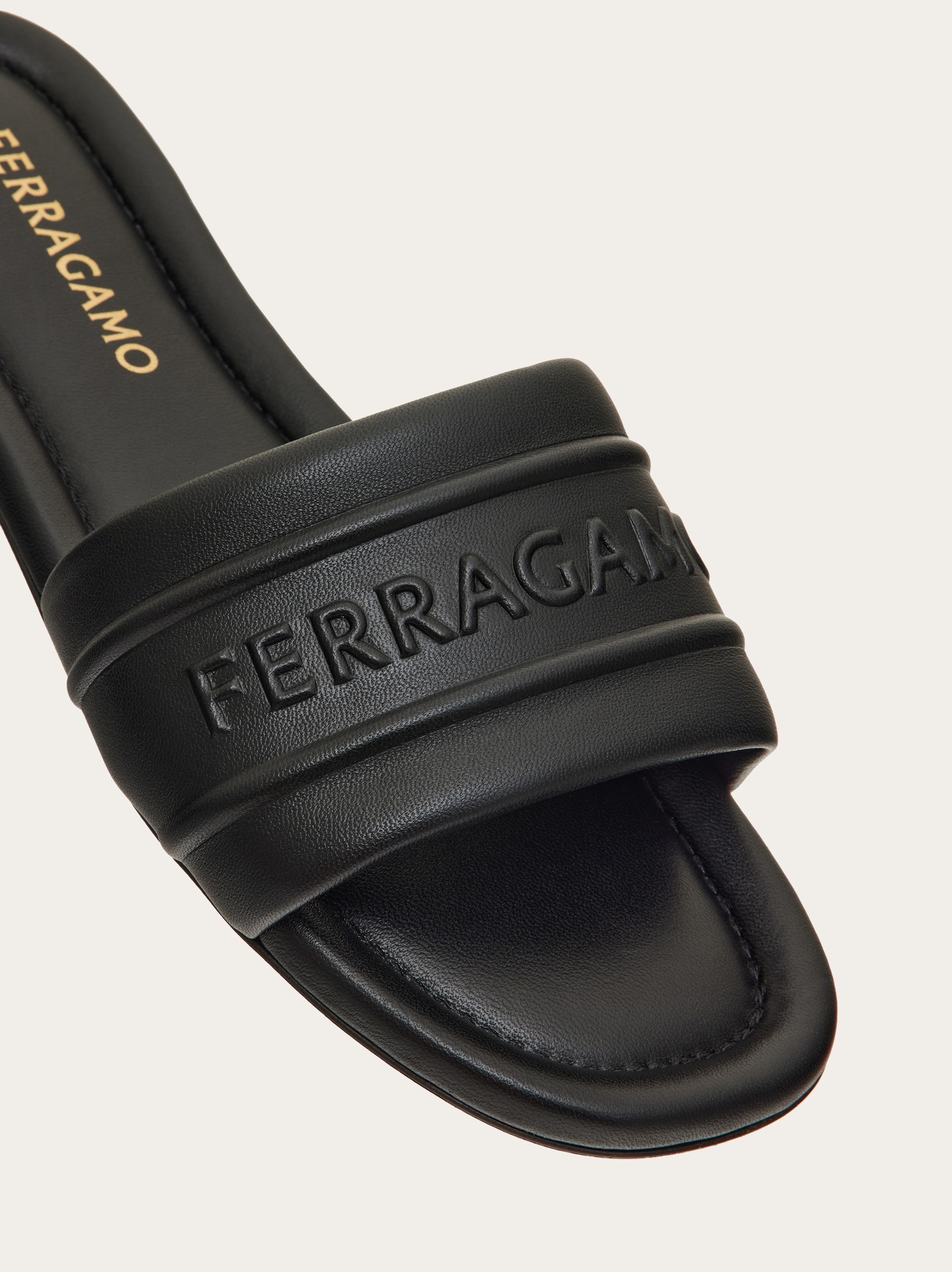 【送料&関税込】Ferragamo Slide Sandal Slide with logo - Women | Ferragamo