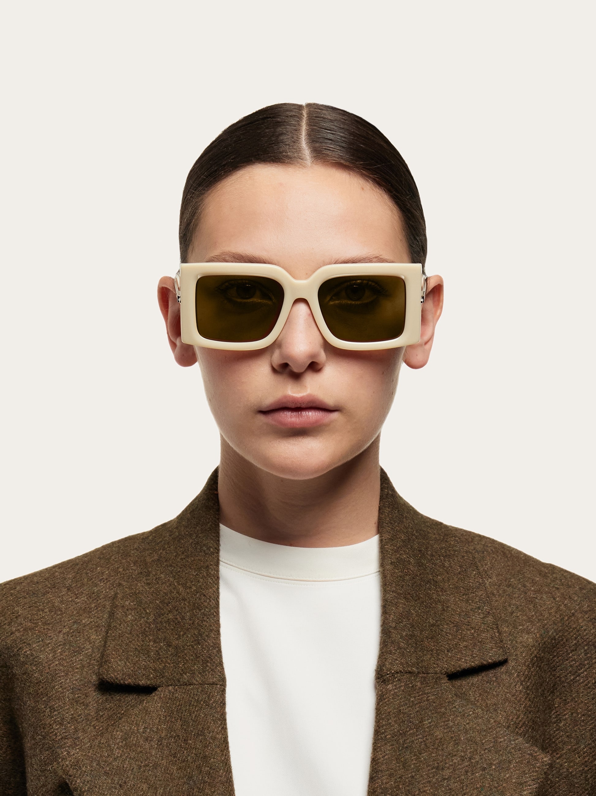Ferragamo Ivory Pilot Ladies Eyeglasses SF2174 784 55