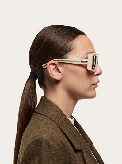 Ferragamo Ivory Pilot Ladies Eyeglasses SF2174 784 55
