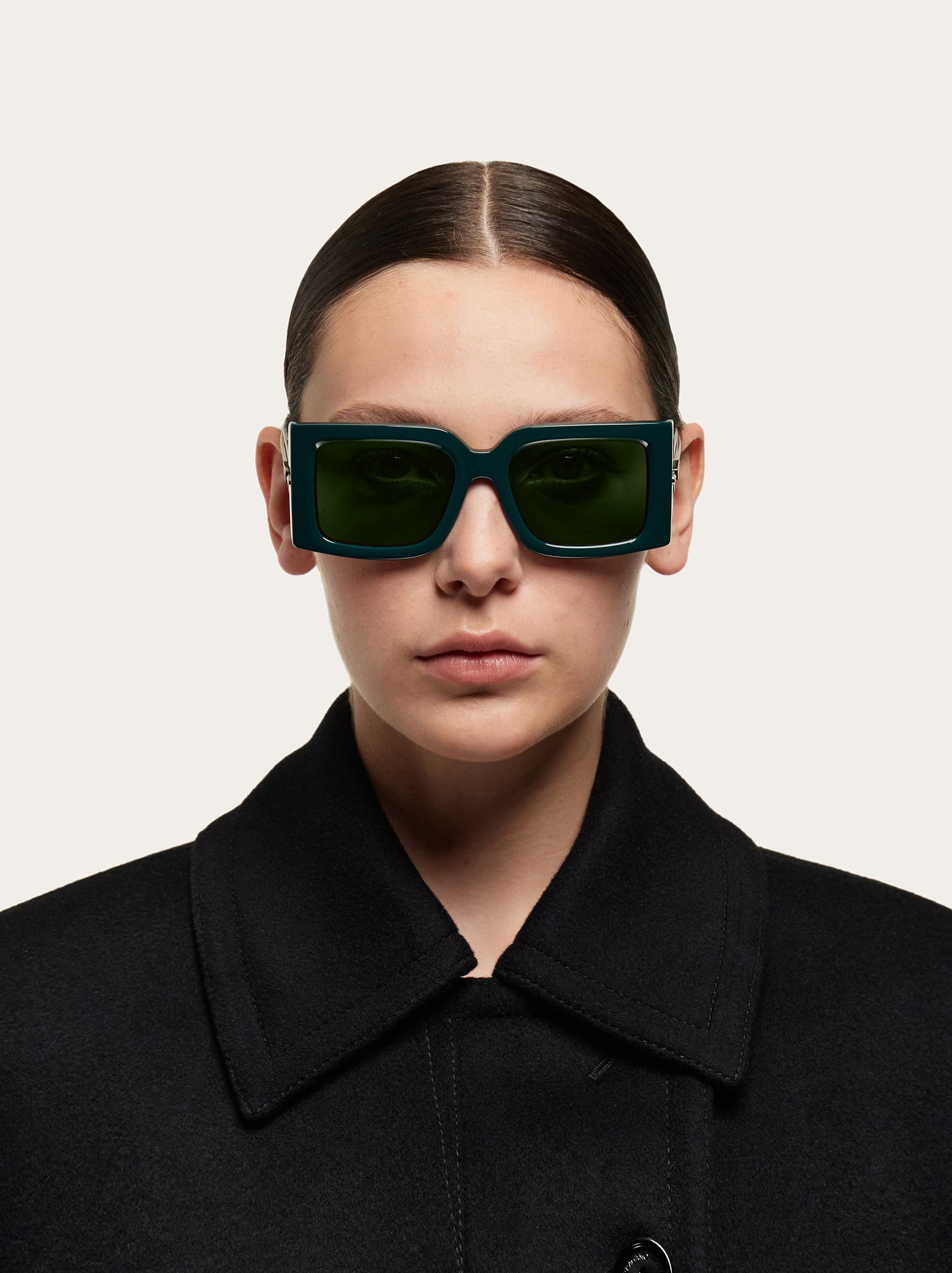 Salvatore Ferragamo Women’s  Rectangular Sunglasses Rectangular frame sunglasses - Women | Ferragamo main image 3