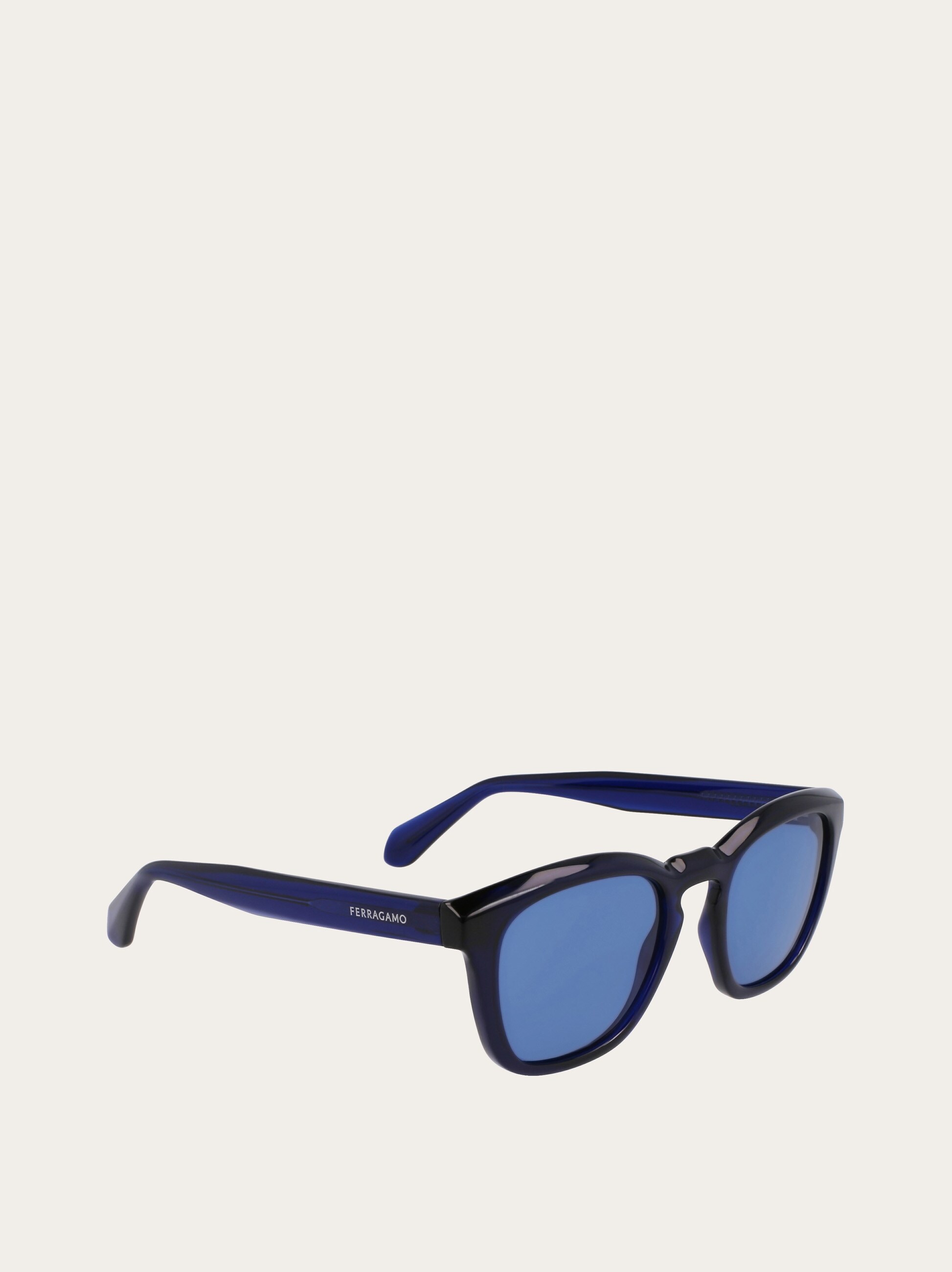 NIB Ferragamo Blue Rectangular Sunglasses w/case & Accessories Rectangular frame sunglasses - Men | Ferragamo main image 4