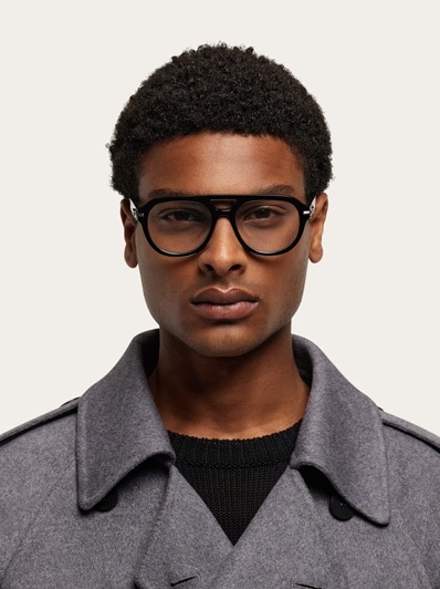 フェラガモ サングラス ダークグレー／ブラック SF1091SLB-010 Optical glasses - Men | Ferragamo