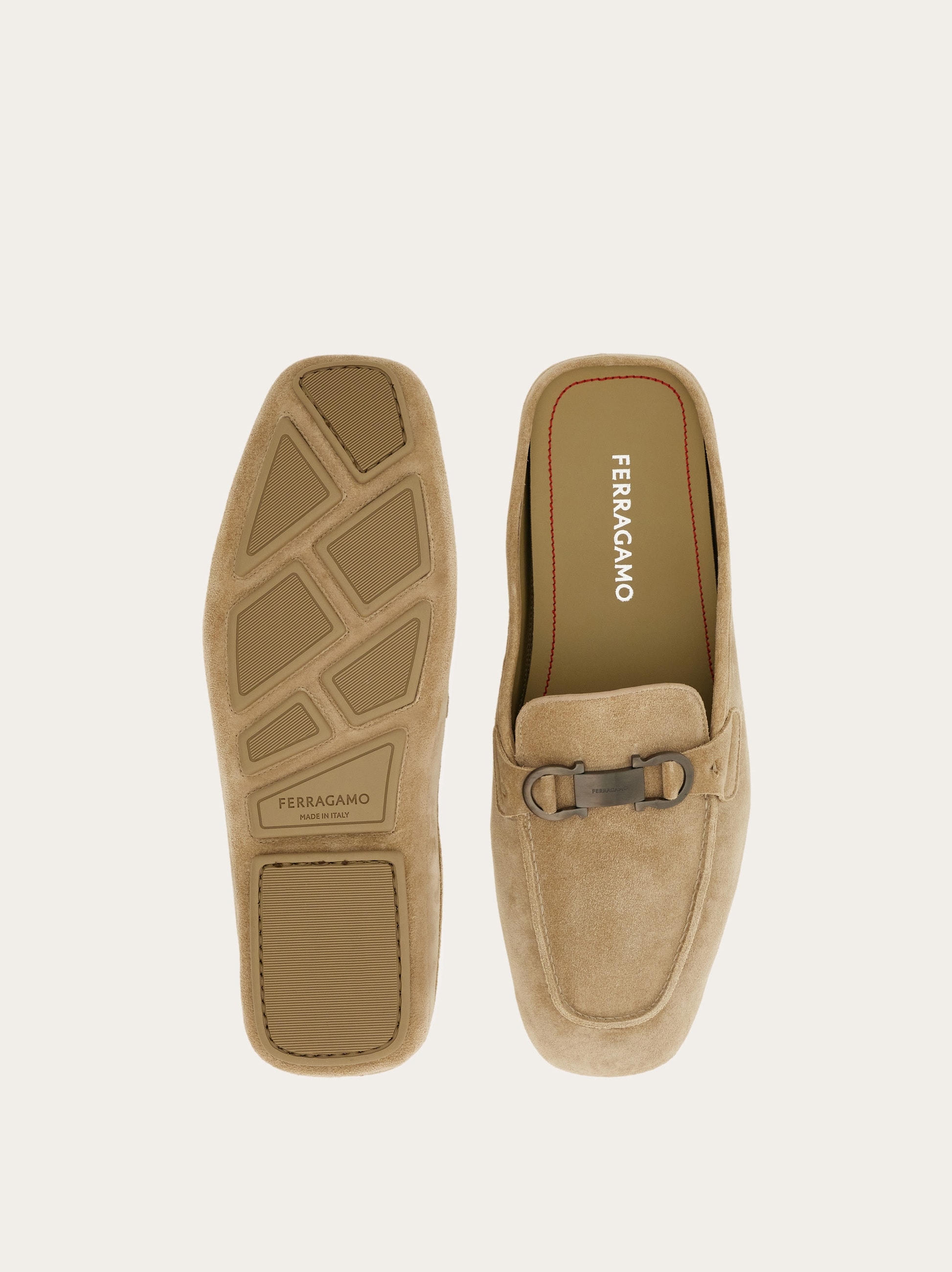 Loafer mule with Gancini ornament - Men | Ferragamo