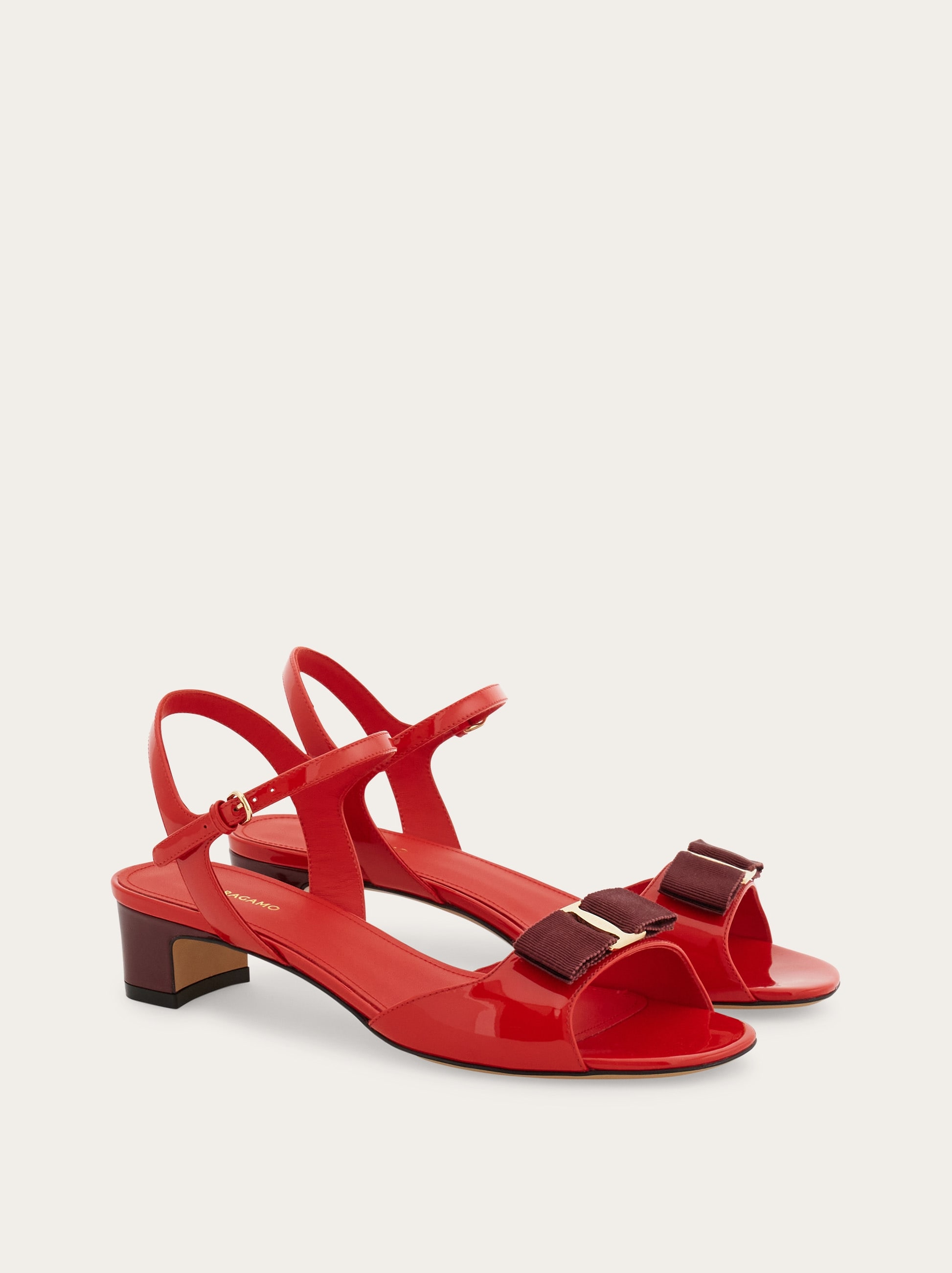 Vara bow low heeled sandal - Women | Ferragamo