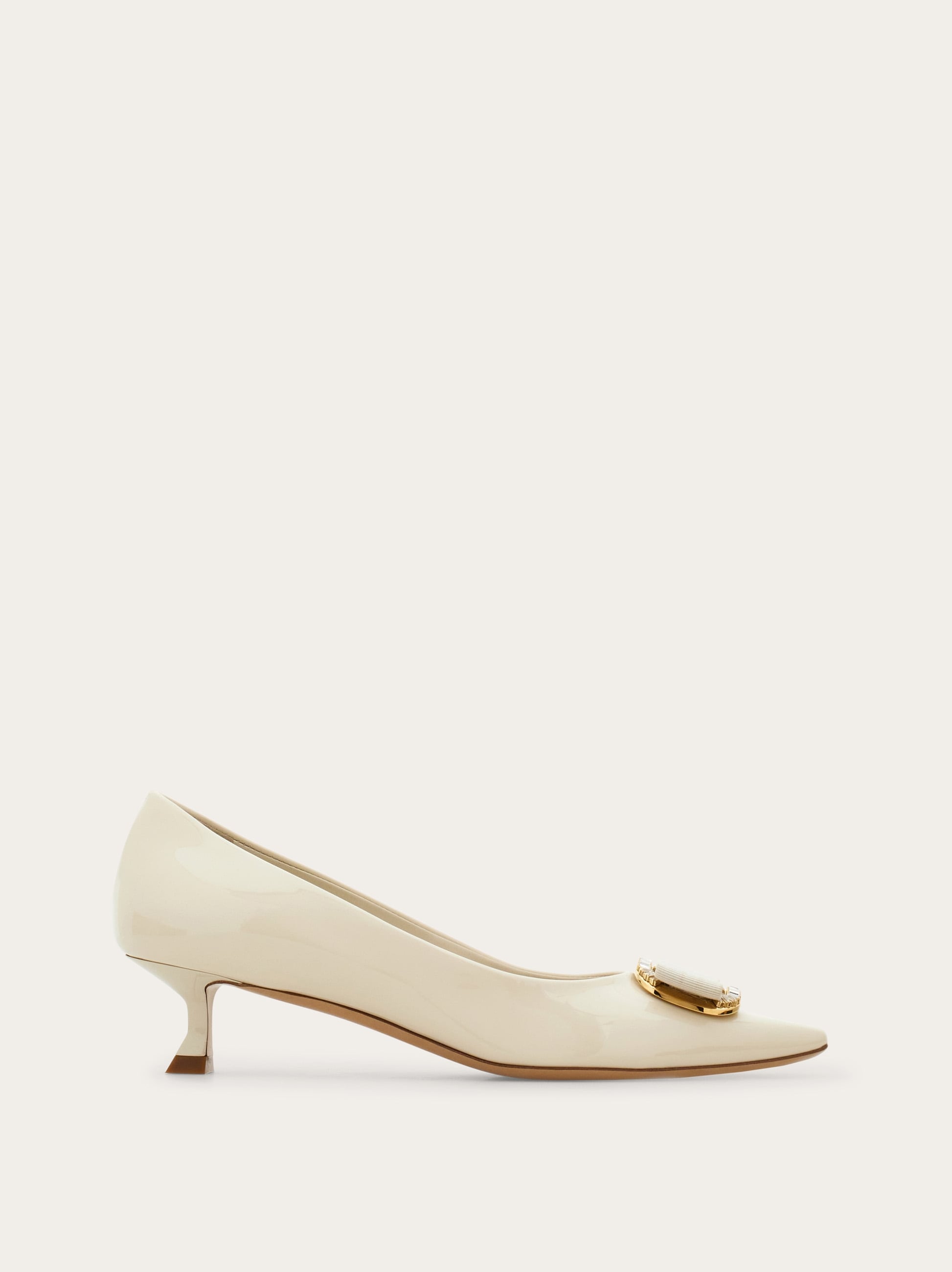 Ferragamo PUMPS＆HEELS WOMAN BRILDA 85 Bridal - Pump with Vara buckle - Women | Ferragamo