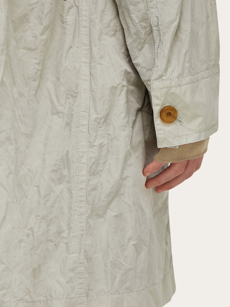 케이프 디테일 더스터 코트 Gallery image 5