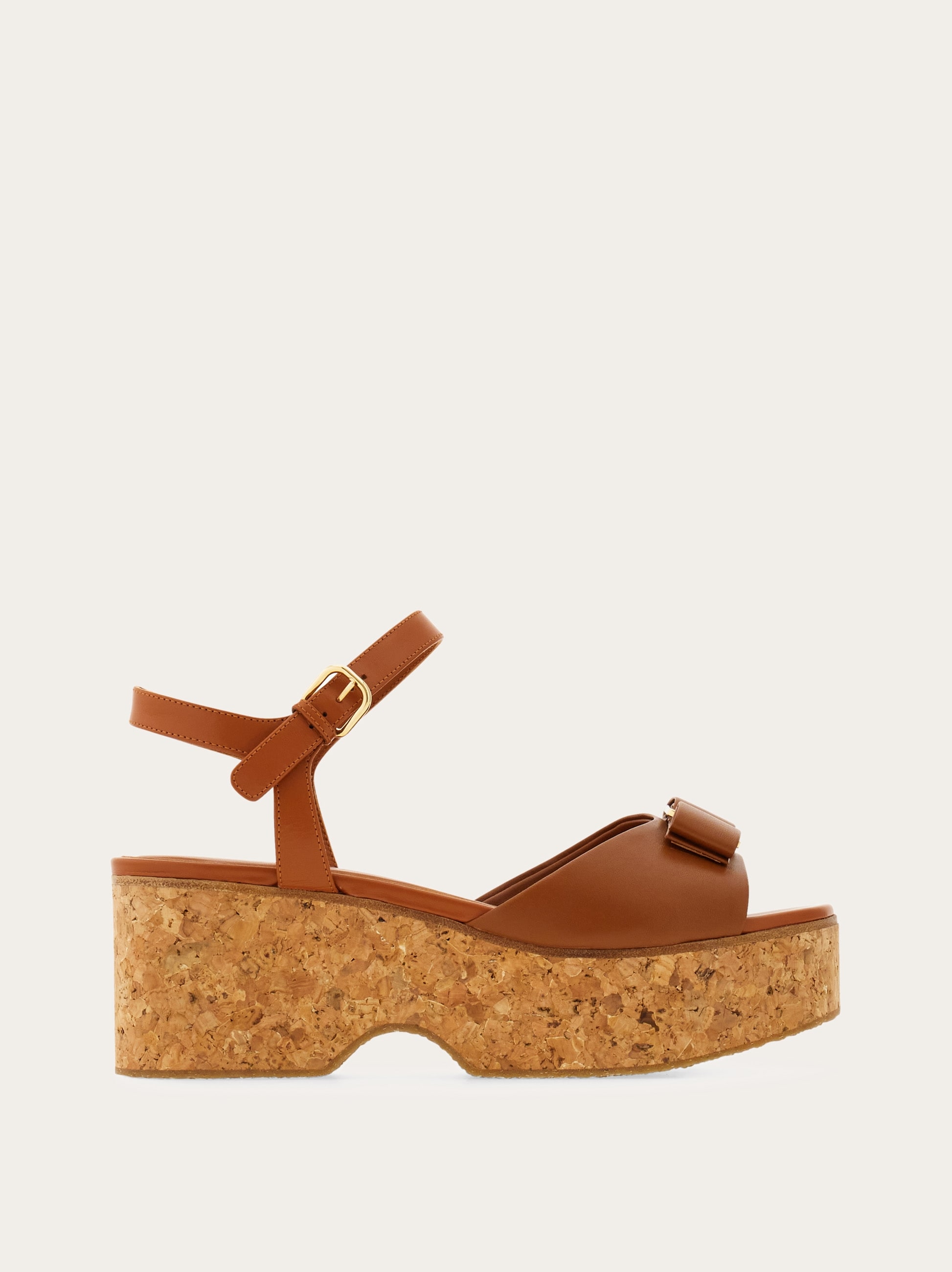 Iconic bow wedge sandal - Women | Ferragamo
