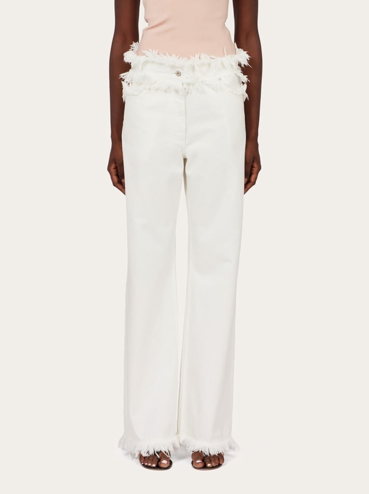 Jeans with fringe detail Gallery image 2