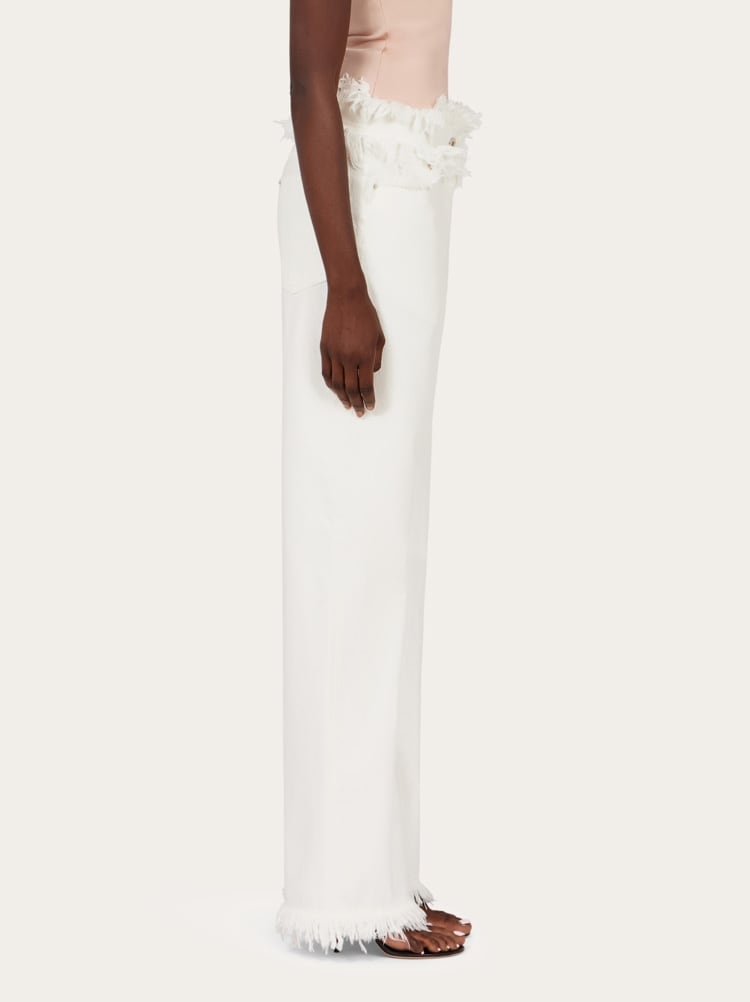 Jeans with fringe detail Gallery image 3