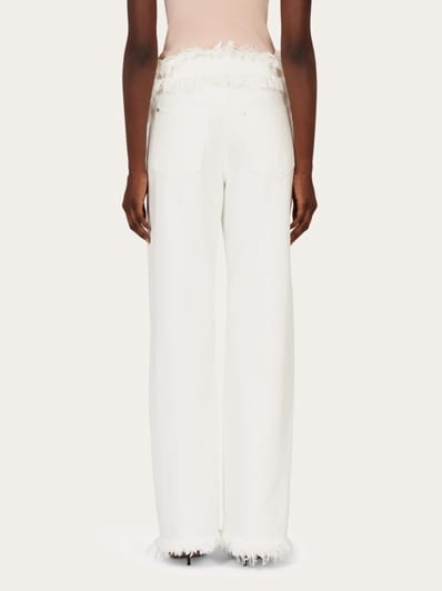 パンツ FERRAGAMO Woman Pants White 13E908 773765 005 Ferragamo Outlet: Pants woman - White | Ferragamo pants