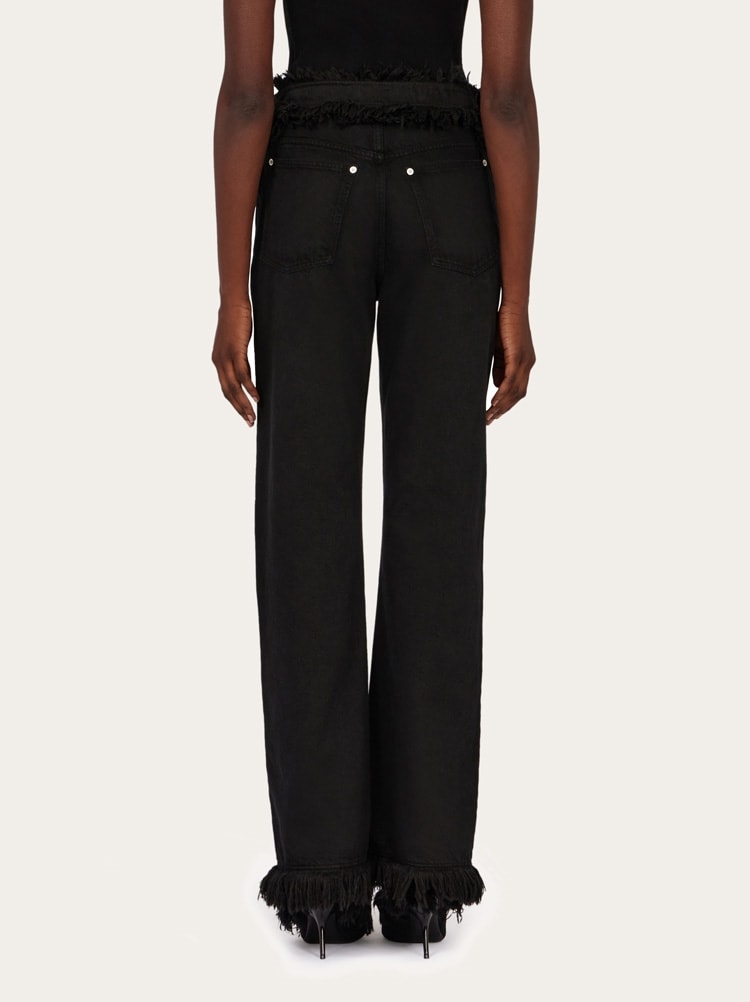 Jeans with fringe detail Gallery image 4