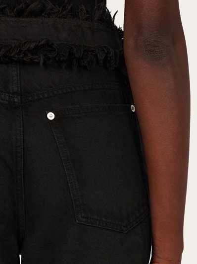 Jeans with fringe detail - Women | Ferragamo