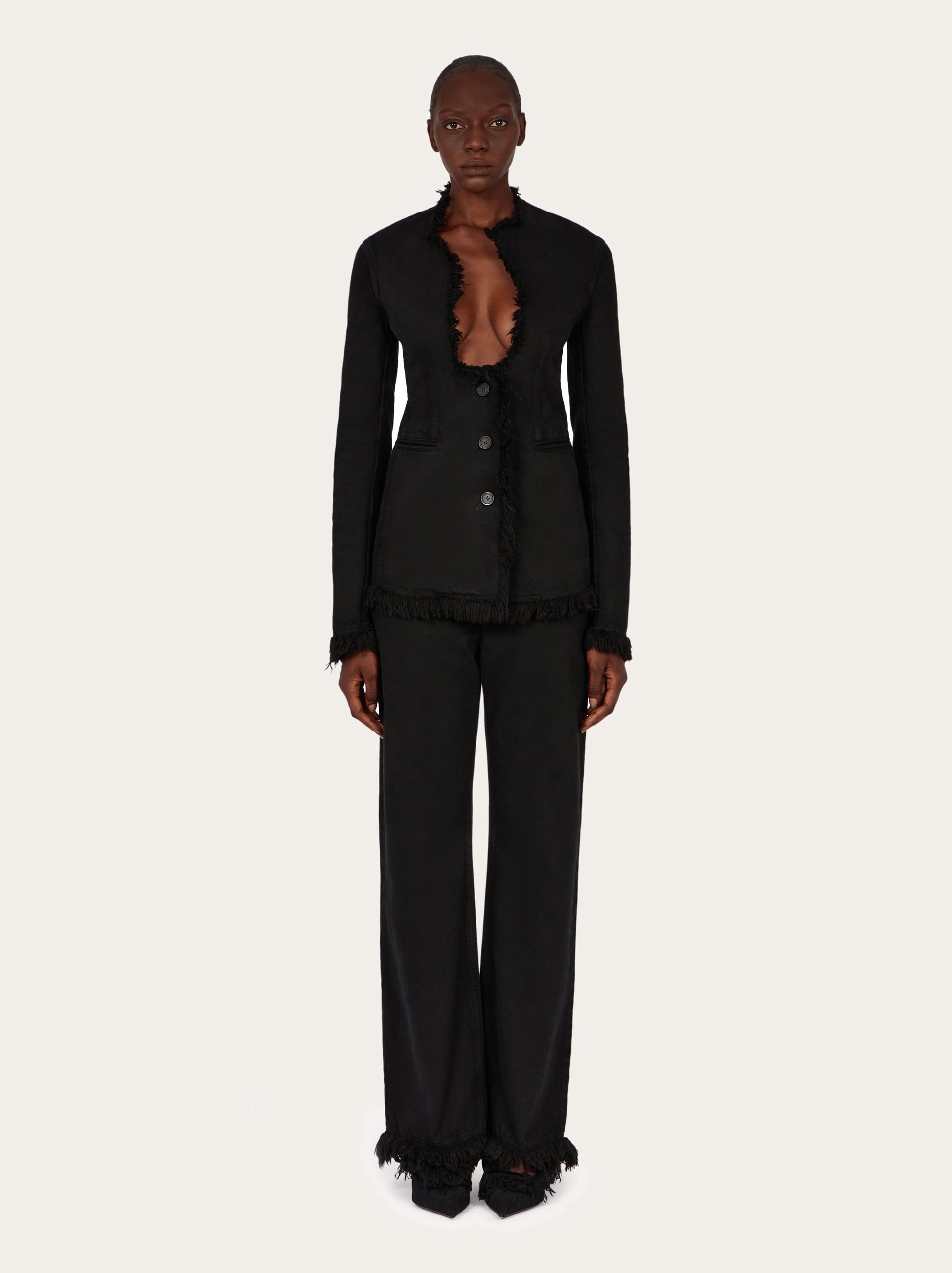 デニム・ジーパン FERRAGAMO Woman Jeans Black 13G876 782632 002 FERRAGAMO: Jeans woman - Black | Ferragamo jeans 13G876
